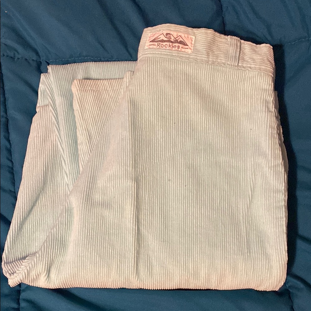 Rockies Aqua Corduroy Pants